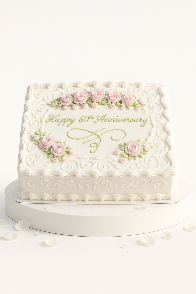 Rosy Henna Elegance Cake-AN026