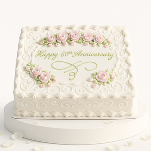 Rosy Henna Elegance Cake-AN026