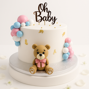 Oh Baby Teddy Bear Cake-BS001