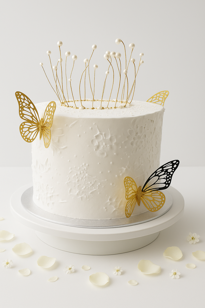 Gold Butterfly Cake-GI022