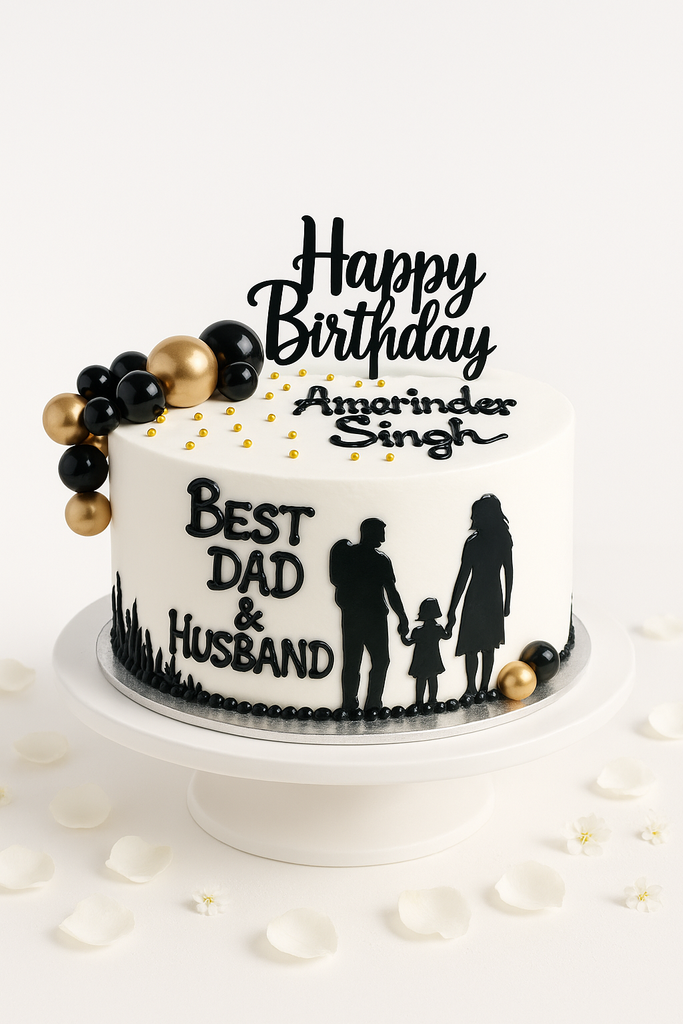 Best Husband & Dad Theme Cake - MBD112