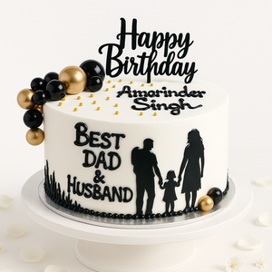 Best Husband & Dad Theme Cake - MBD112