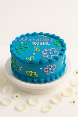 Elegant Girl's Birthday Cake-GI023