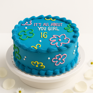 Elegant Girl's Birthday Cake-GI023