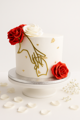 Elegant Engagement Cake-WE005