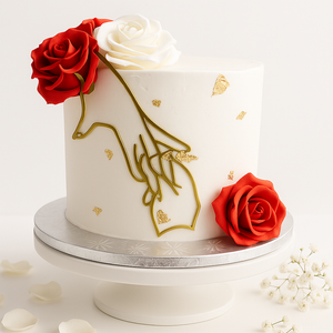 Elegant Engagement Cake-WE005