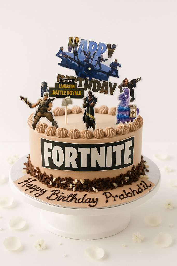 Fortnite Theme Cake-BO014