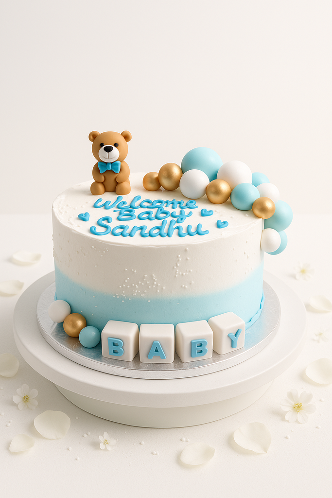 Welcome Bay Boy Cake-BS006