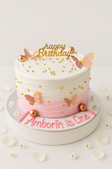 Pink Butterfly cake-GI030