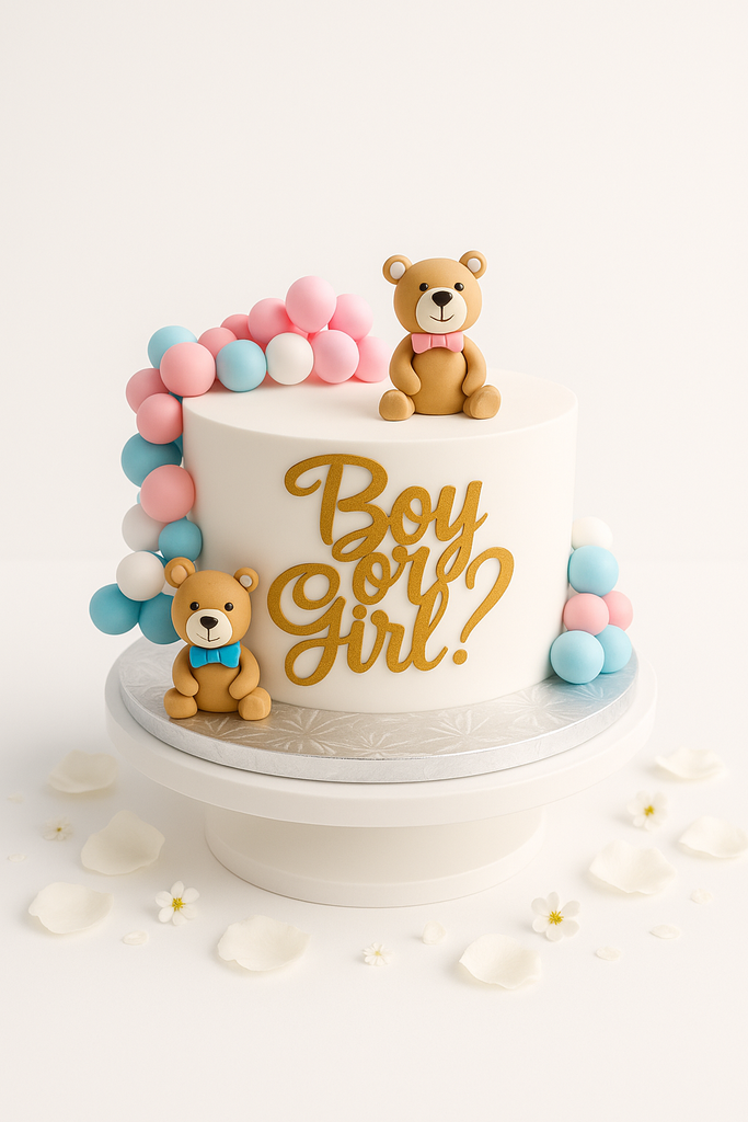 Boy or Girl Teddy Cake-BS007