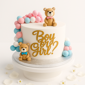 Boy or Girl Teddy Cake-BS007