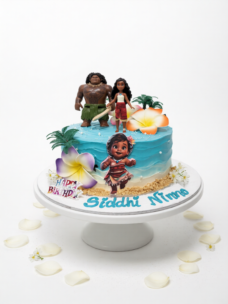 Moana Themed Birthday Cake-GI005